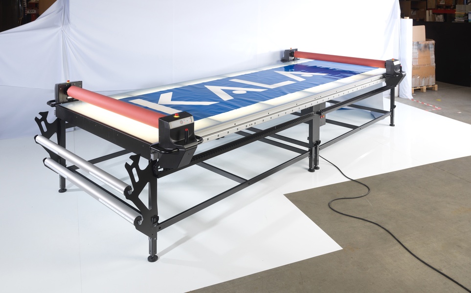 Applikator 440x170cm, Glas mit LED Licht