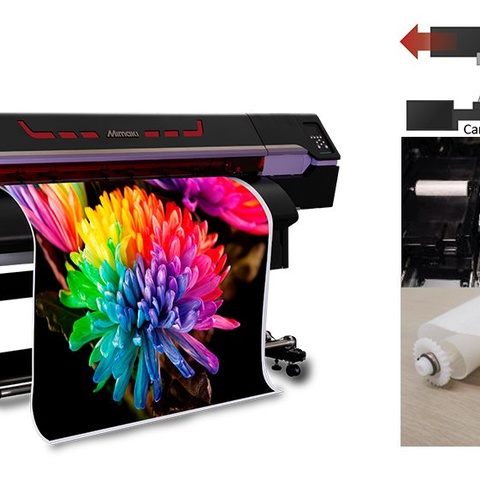 Mimaki UCJV330-160 UV-LED Print & Cut Plotter inkl. Standfuß, Medienzuführung, Netzkabel, Bedienerhandbuch und Rasterlink Software