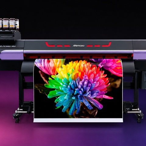 Mimaki UCJV330-160 UV-LED Print & Cut Plotter inkl. Standfuß, Medienzuführung, Netzkabel, Bedienerhandbuch und Rasterlink Software